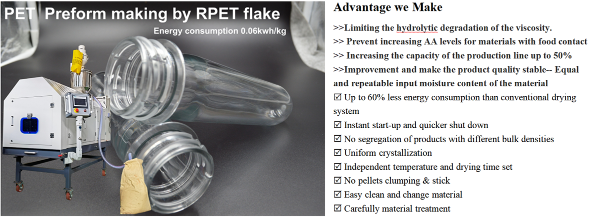 Infrared Crystallization Dryer maka PET Preforms 3