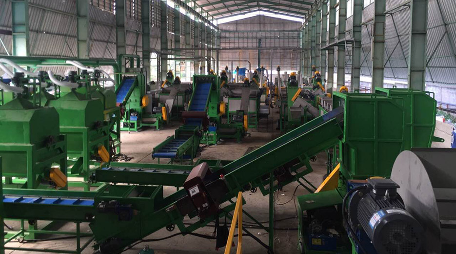 2 MSW Garbage film Recycling machine line