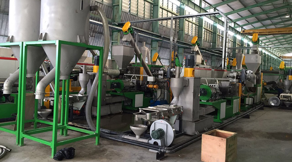 3 MSW Garbage film recycling  line